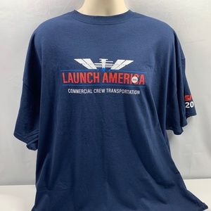 Official NASA Launch America Commercial Crew Transportation 2020 T-Shirt-3X